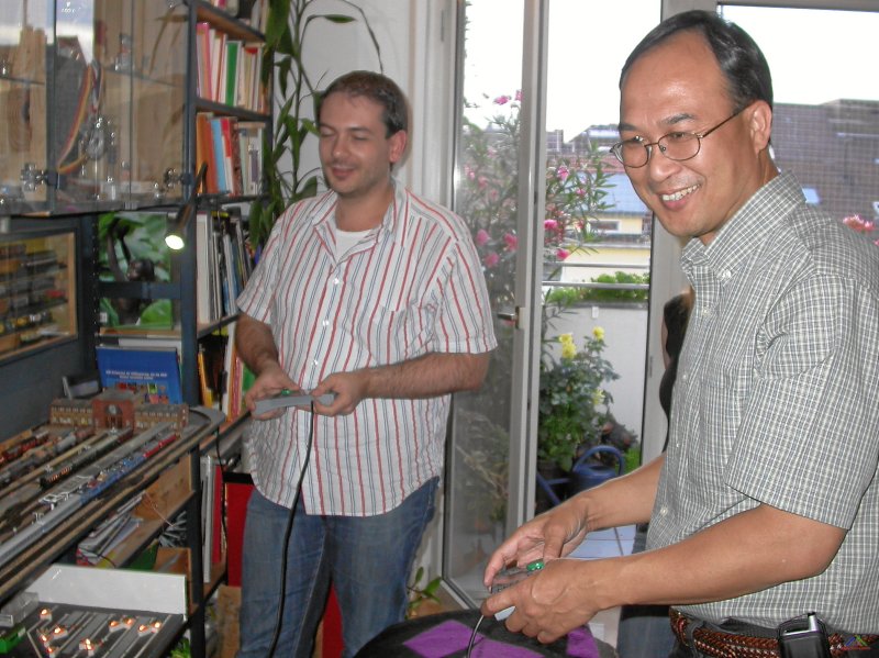 DSCN6217a.JPG - Lokführer Yuk und Frederic - Dienstag, 5. August 2008